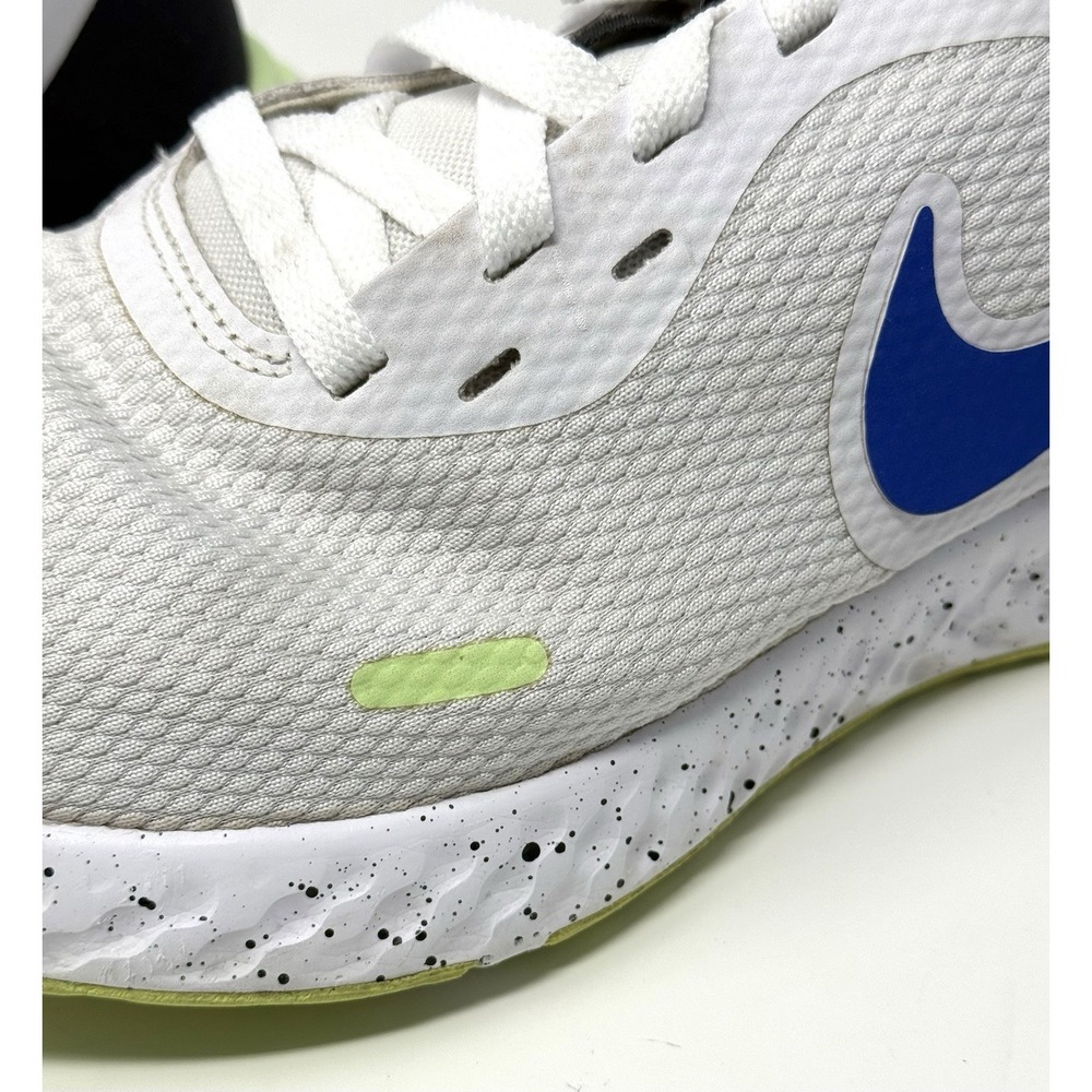 Men's Size 10 - Nike Revolution 5 White Racer Blue Green Black -Read Description - Picture 11 of 14